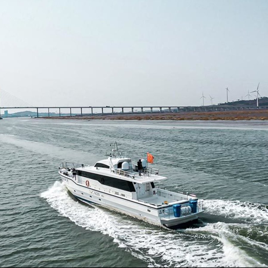GOLDLUCK Luxury 82 Feet/25.14m Aluminum Yacht with Inboard Marine Engine Tourism Fishing Passenger Transportation River Sports